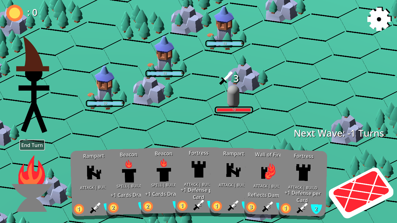 Screenshot of my in development deck building roguelike